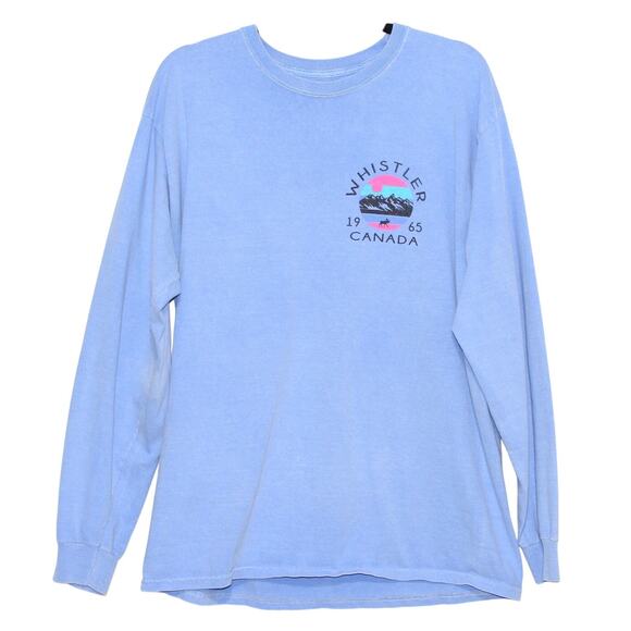 Cool as a Moose Whistler Canada Light Purple Long Sleeve Shirt Size Large - Picture 2 of 6